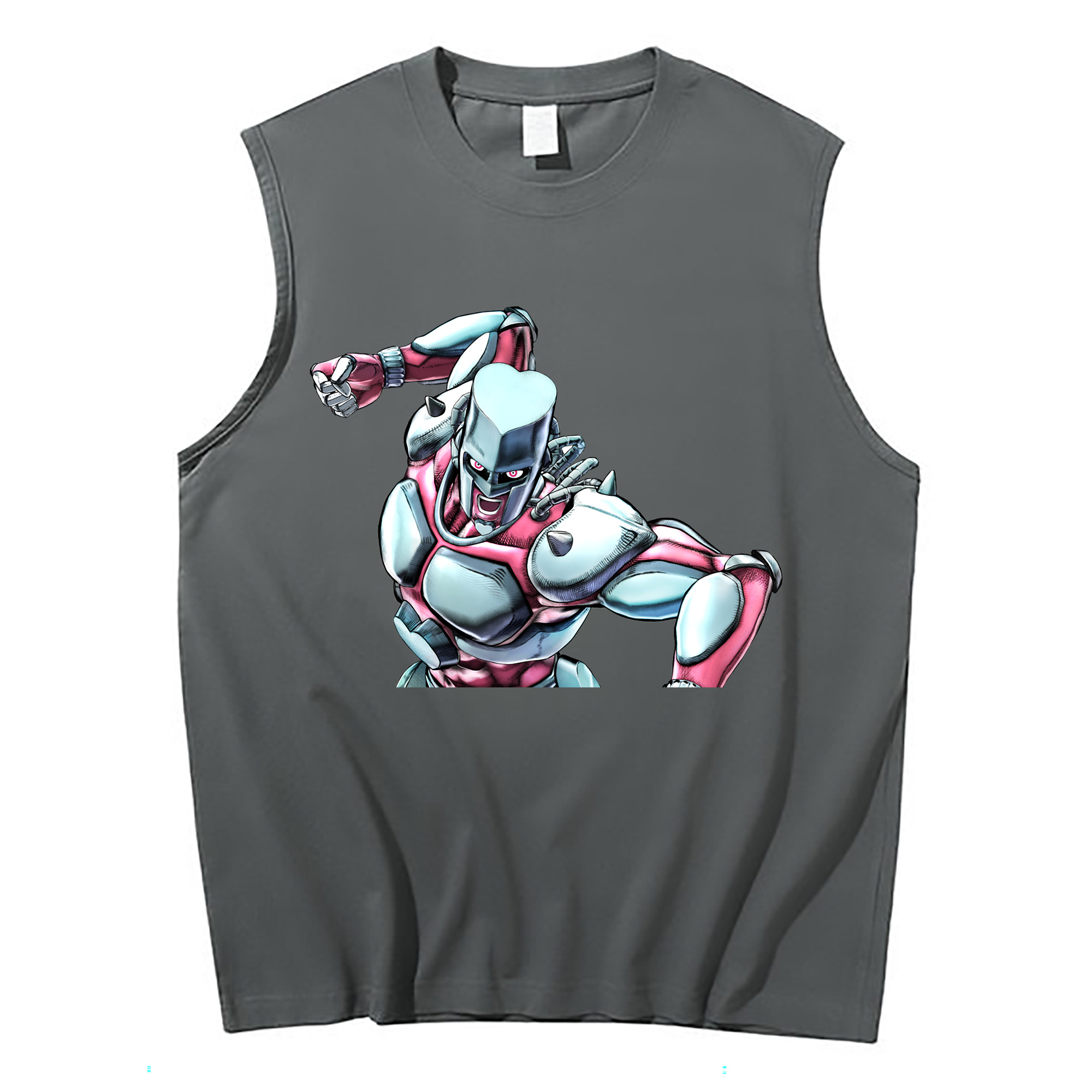 （画像用） ジョジョの奇妙な冒険 ひがしかた じょうすけ JoJo's Bizarre Adventure Higashikata Josuke コットン100％タンクトップ（フロントプリント）